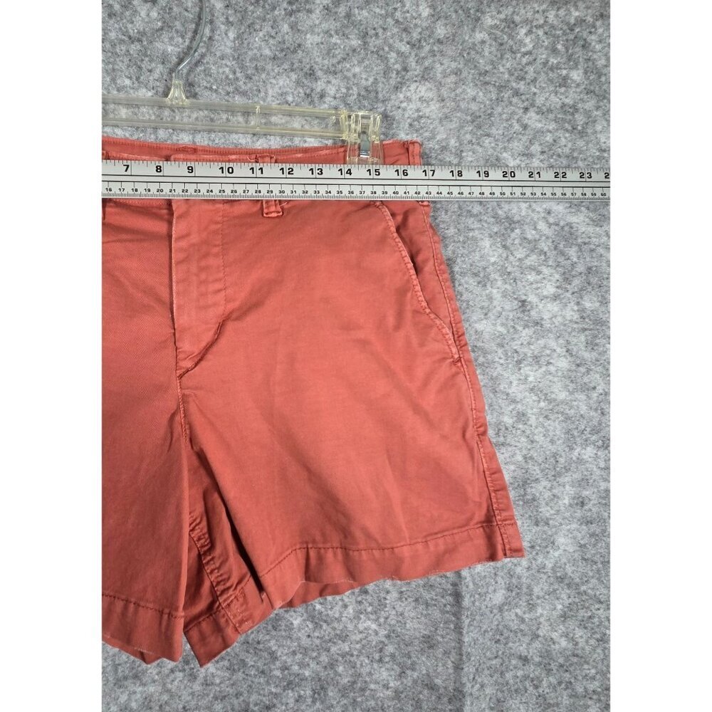 American Eagle Flex Shorts Flat Front Pockets Orange Men's Size 32 Casual Preppy